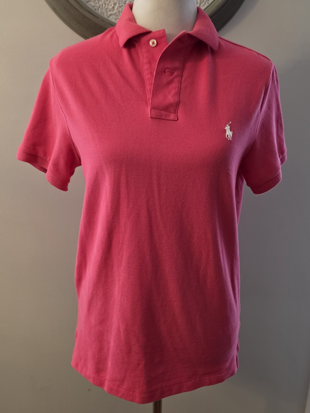 Ralph Lauren Pink Classic Piqué Polo Shirt - Men's
